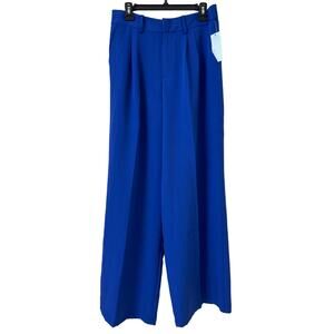 NWT Blue Sol Size 14, Wide Leg Pants Pleated Front Elastic Back, Pockets